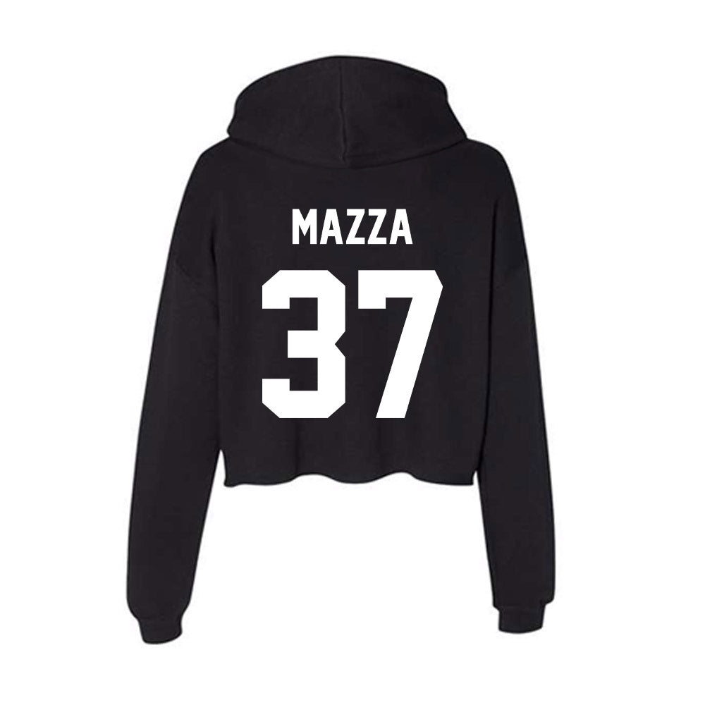 Rutgers - NCAA Baseball : Joe Mazza - Women's Crop Fleece Hoodie-1