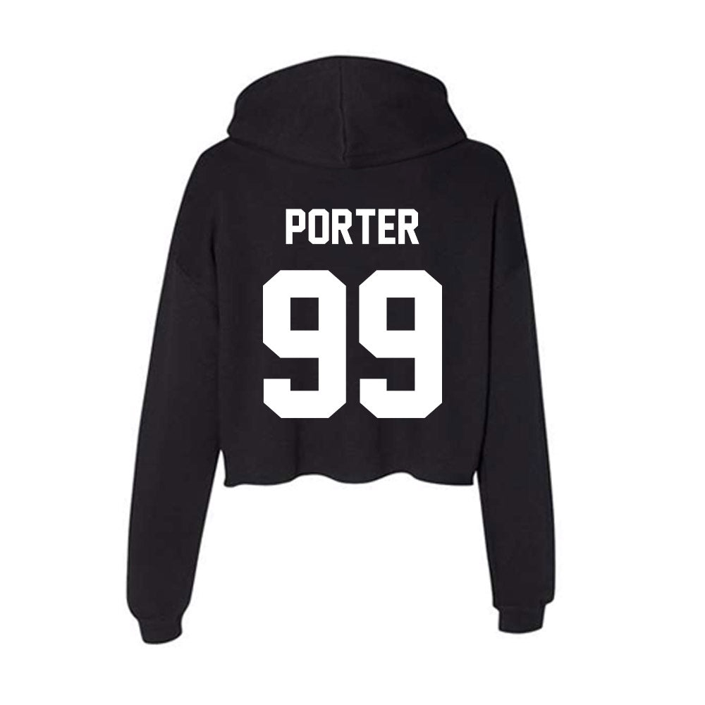 Rutgers - NCAA Football : Rondarius Porter - Women's Crop Fleece Hoodie-1