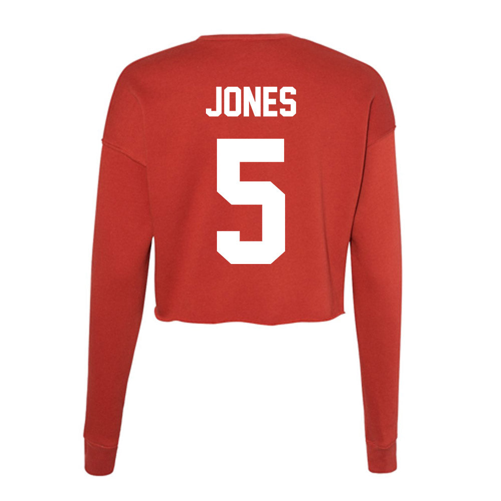 Rutgers - NCAA Football : Bradlee Jones - Women's Cropped Crew Fleece-1