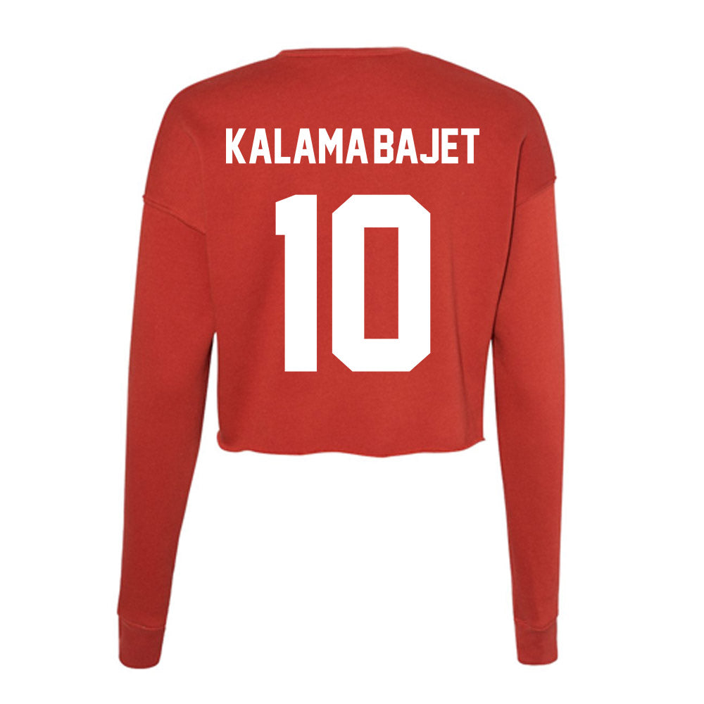 Rutgers - NCAA Women's Volleyball : Kaila Kalama-Bajet - Women's Cropped Crew Fleece-1