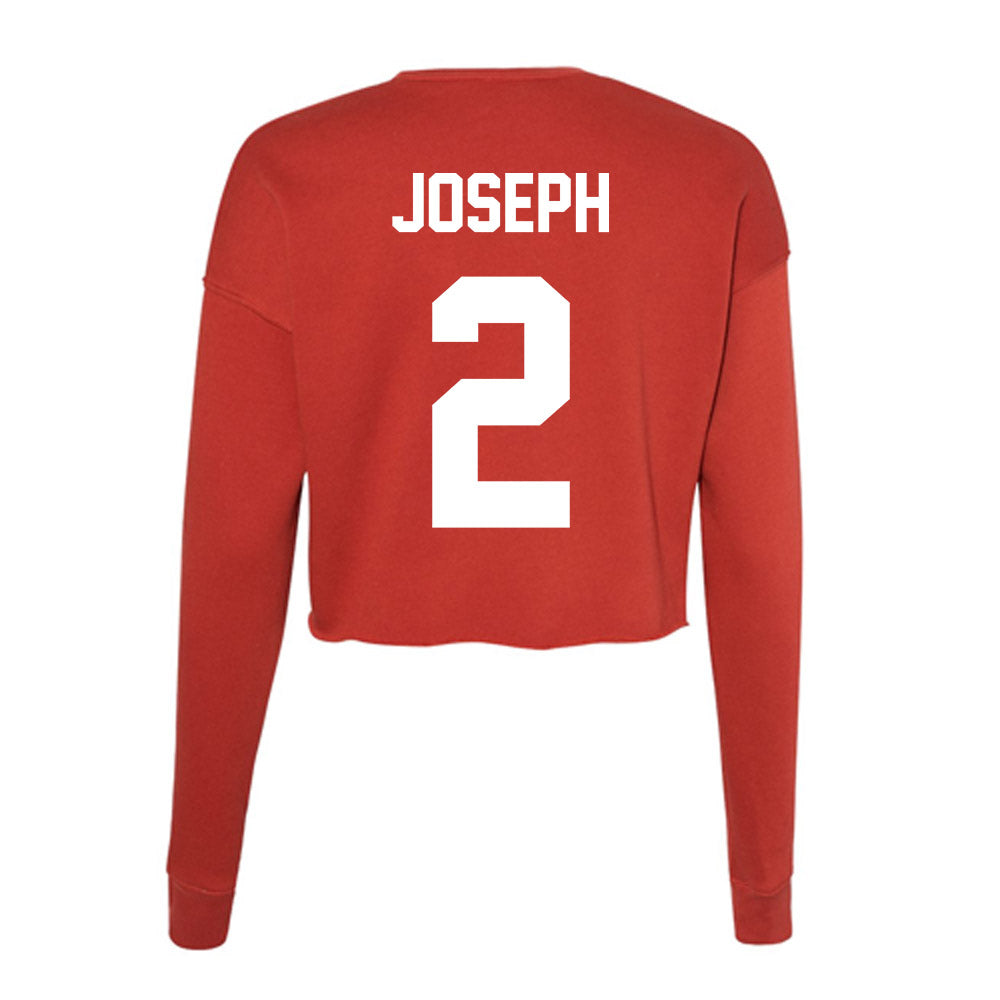 Rutgers - NCAA Women's Soccer : Julia Joseph - Women's Cropped Crew Fleece-1