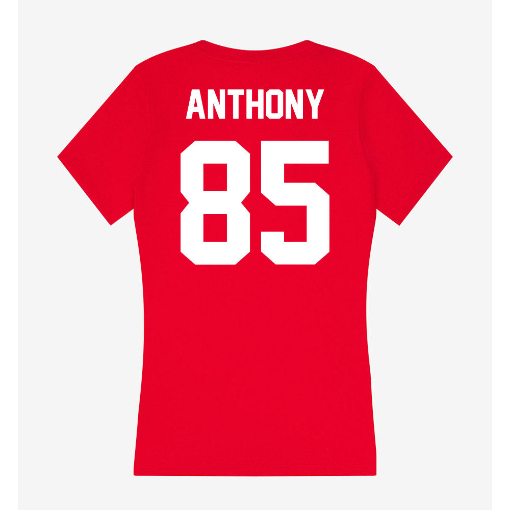 Rutgers - NCAA Football : Kam Anthony - Women's V-Neck T-Shirt-1