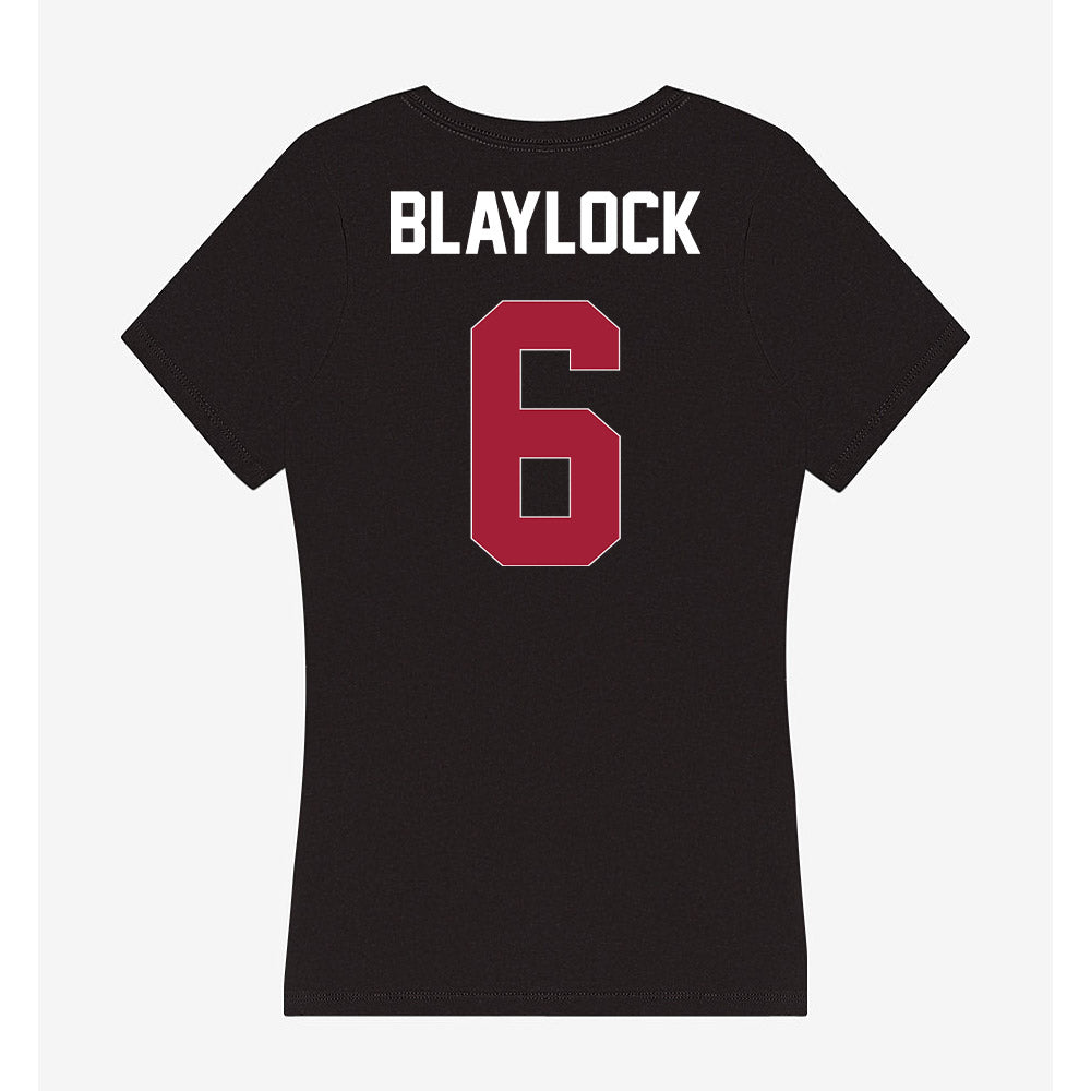 Oklahoma - NCAA Football : Tory Blaylock - Women's V-Neck T-Shirt-1