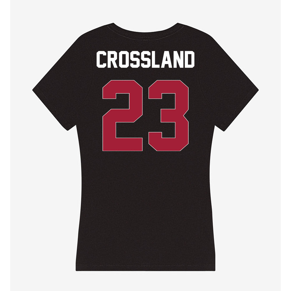 Oklahoma - NCAA Baseball : Cade Crossland - Women's V-Neck T-Shirt-1