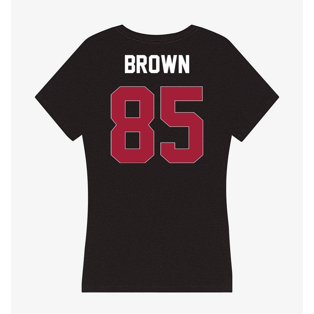 Oklahoma - NCAA Football : Trey Brown - Women's V-Neck T-Shirt-1