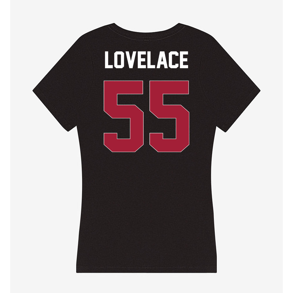 Oklahoma - NCAA Men's Basketball : Reid Lovelace - Women's V-Neck T-Shirt-1
