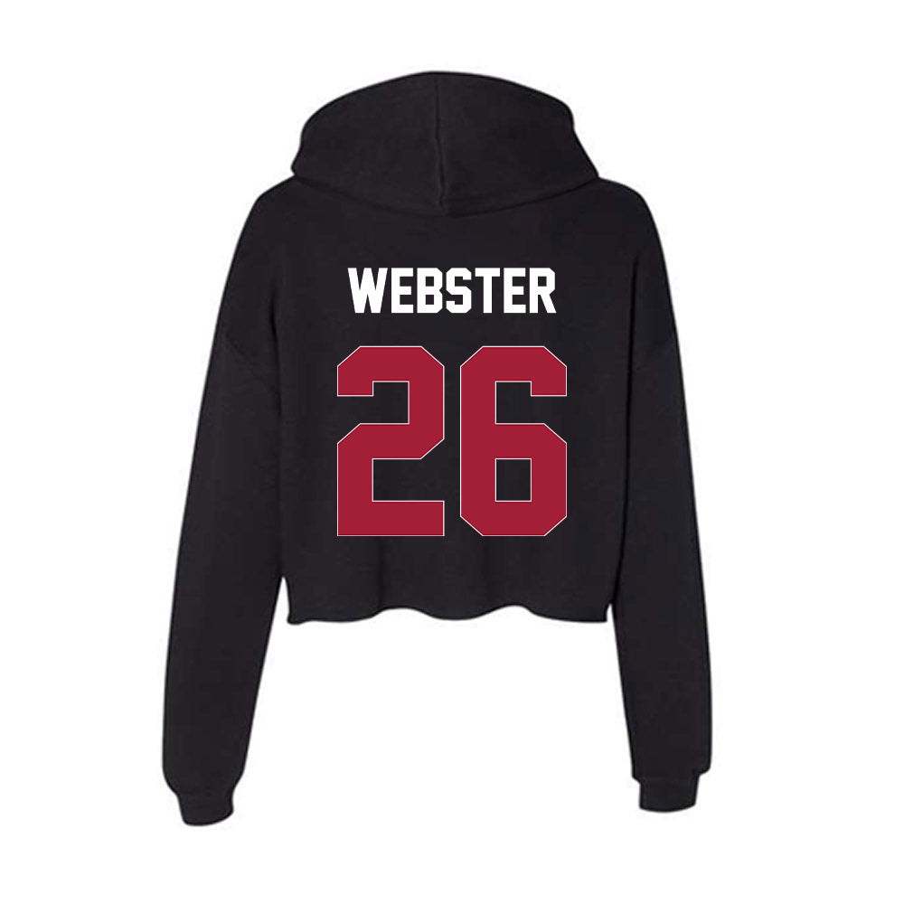 Oklahoma - NCAA Football : eLGee Webster - Women's Crop Fleece Hoodie-1