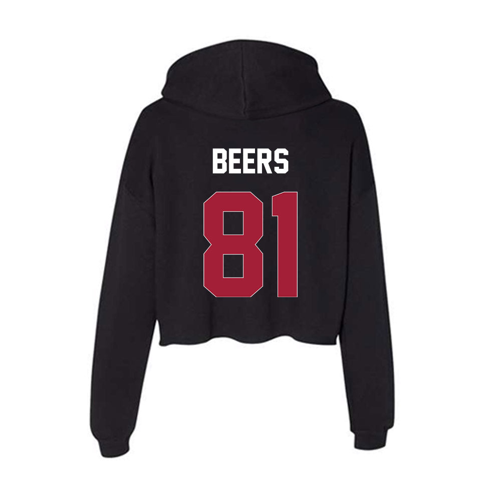 Oklahoma - NCAA Football : Rocky Beers - Women's Crop Fleece Hoodie-1