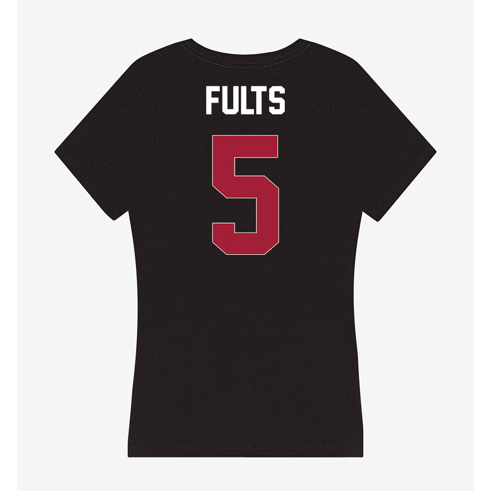 Oklahoma - NCAA Women's Soccer : Narissa Fults - Women's V-Neck T-Shirt-1