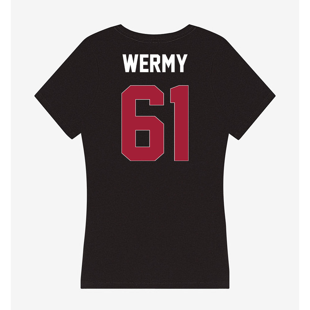 Oklahoma - NCAA Football : Kenneth Wermy - Women's V-Neck T-Shirt-1