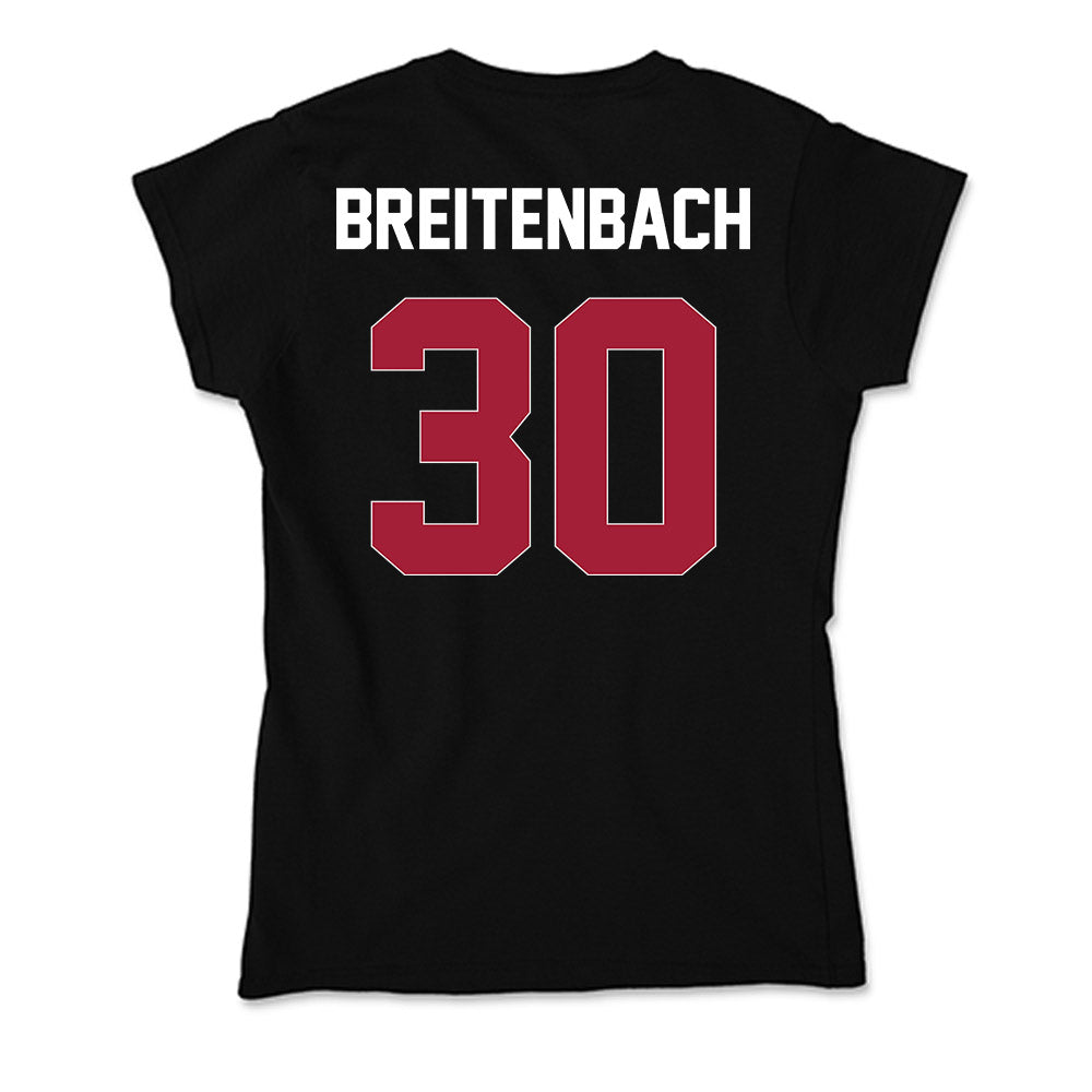 Oklahoma - NCAA Baseball : Finn Breitenbach - Soft Style Women’s T-Shirt-1
