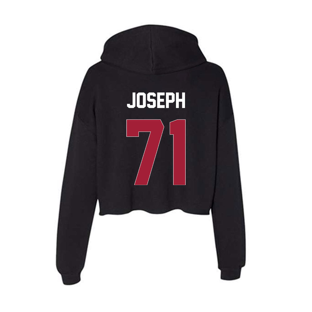 Oklahoma - NCAA Football : Peyton Joseph - Women's Crop Fleece Hooded Sweatshirt-1