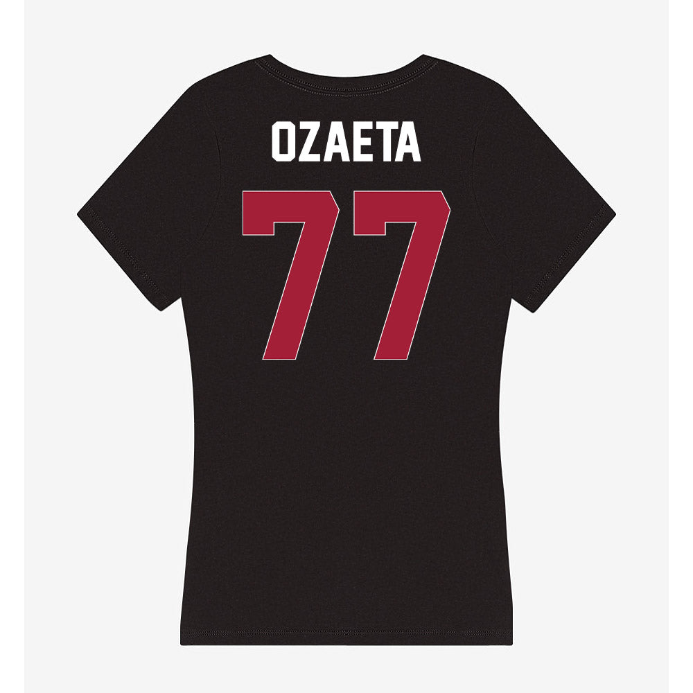 Oklahoma - NCAA Football : Heath Ozaeta - Women's V-Neck T-Shirt-1