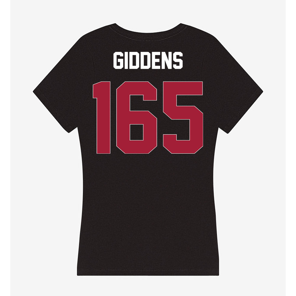 Oklahoma - NCAA Wrestling : Clay Giddens - Women's V-Neck T-Shirt-1