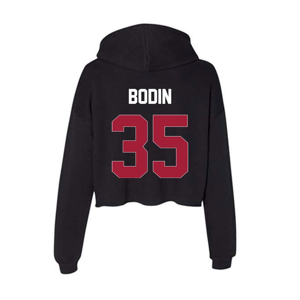 Oklahoma - NCAA Baseball : Jason Bodin - Women's Crop Fleece Hoodie-1