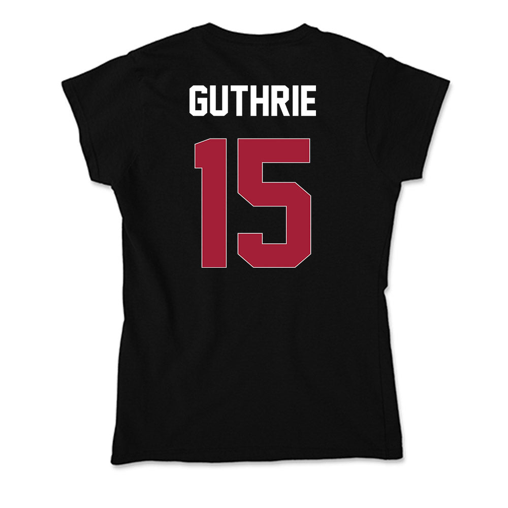 Oklahoma - NCAA Women's Soccer : Aly Guthrie - Soft Style Women’s T-Shirt-1