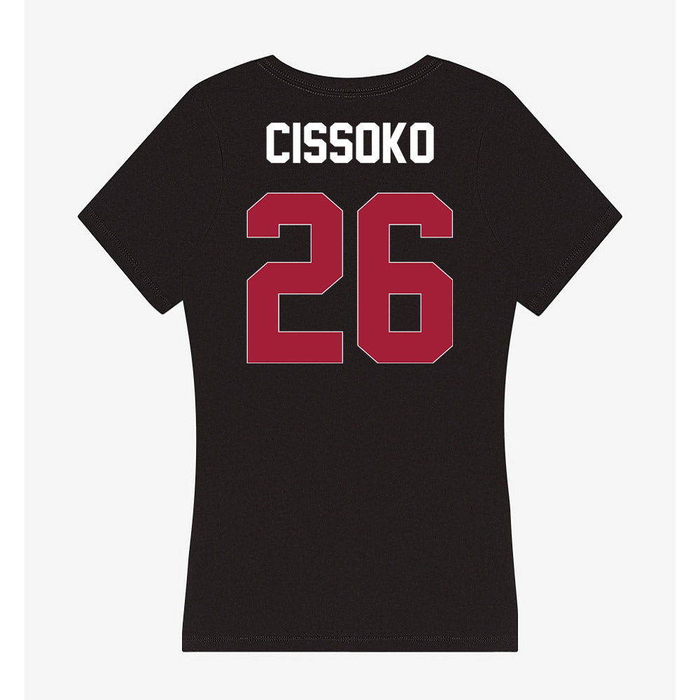 Oklahoma - NCAA Women's Basketball : Daffa Cissoko - Women's V-Neck T-Shirt-1