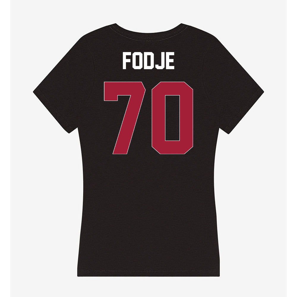 Oklahoma - NCAA Football : Ryan Fodje - Women's V-Neck T-Shirt-1