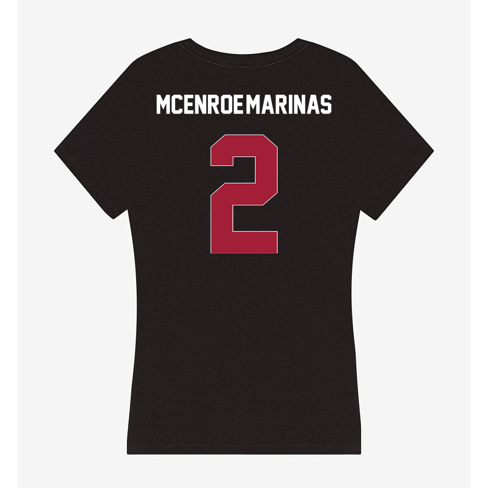 Oklahoma - NCAA Softball : Nelly McEnroe-Marinas - Women's V-Neck T-Shirt-1