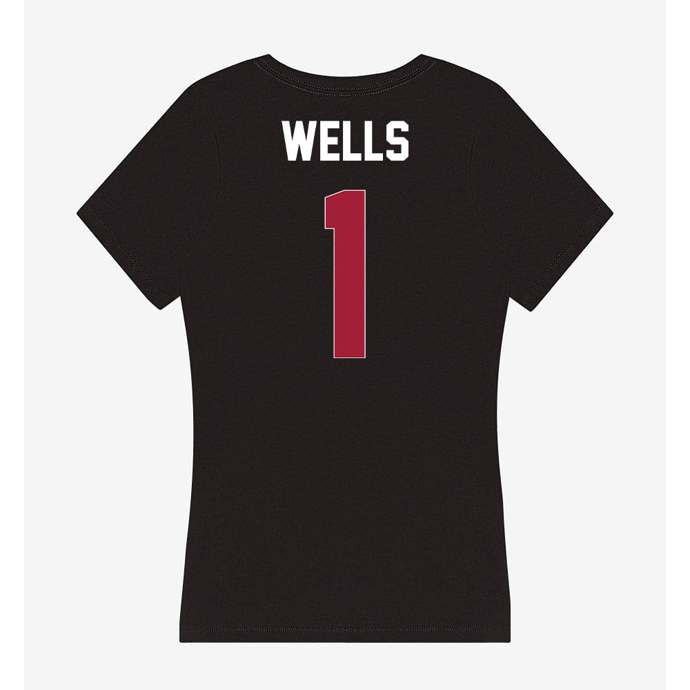 Oklahoma - NCAA Softball : Kendall Wells - Women's V-Neck T-Shirt-1
