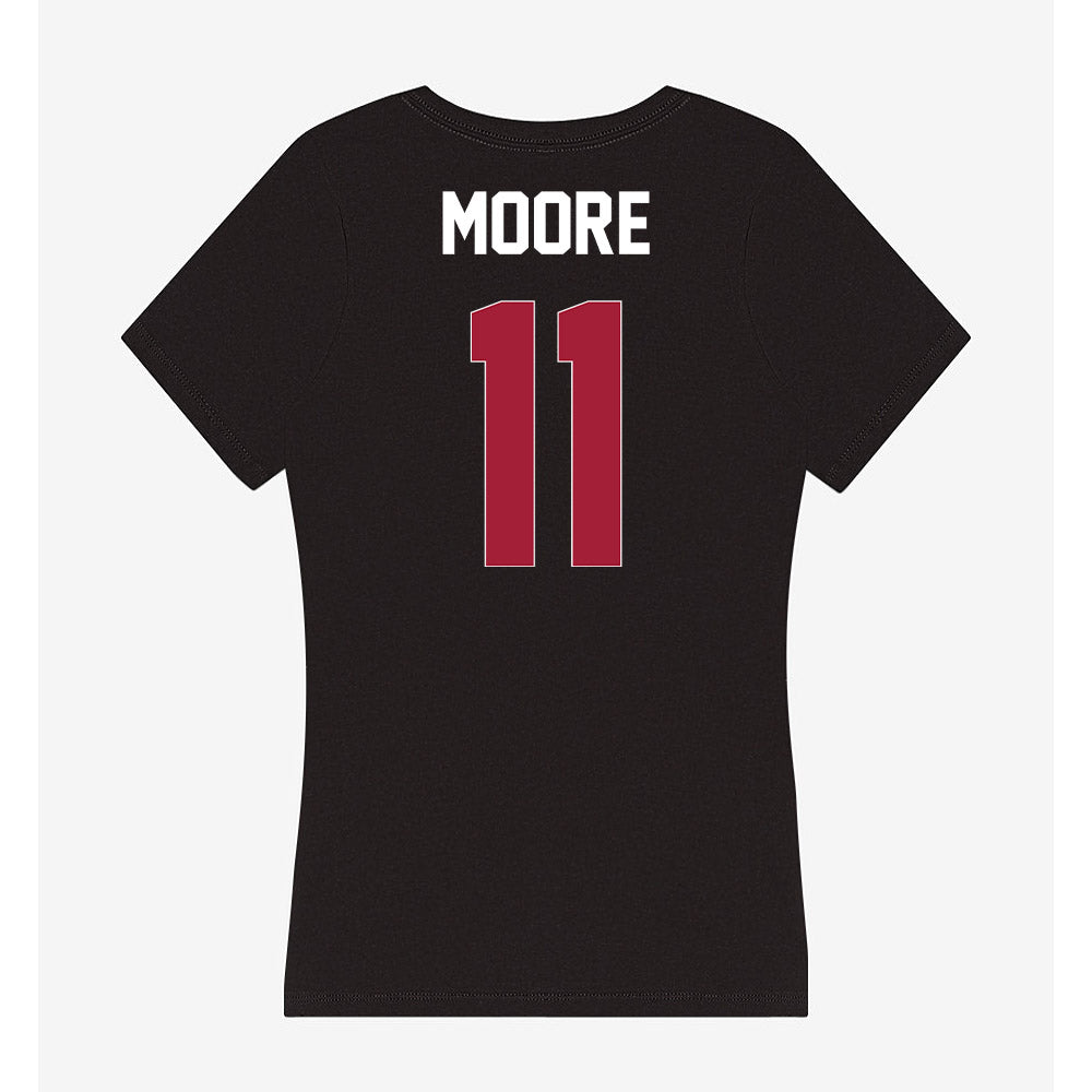 Oklahoma - NCAA Football : Kristan Moore - Women's V-Neck T-Shirt-1