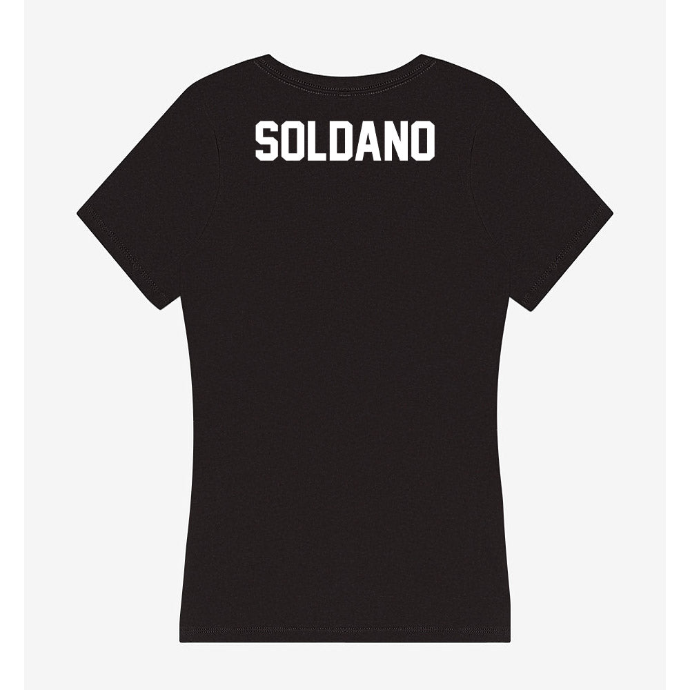 Oklahoma - NCAA Wrestling : Brian Soldano - Women's V-Neck T-Shirt-1