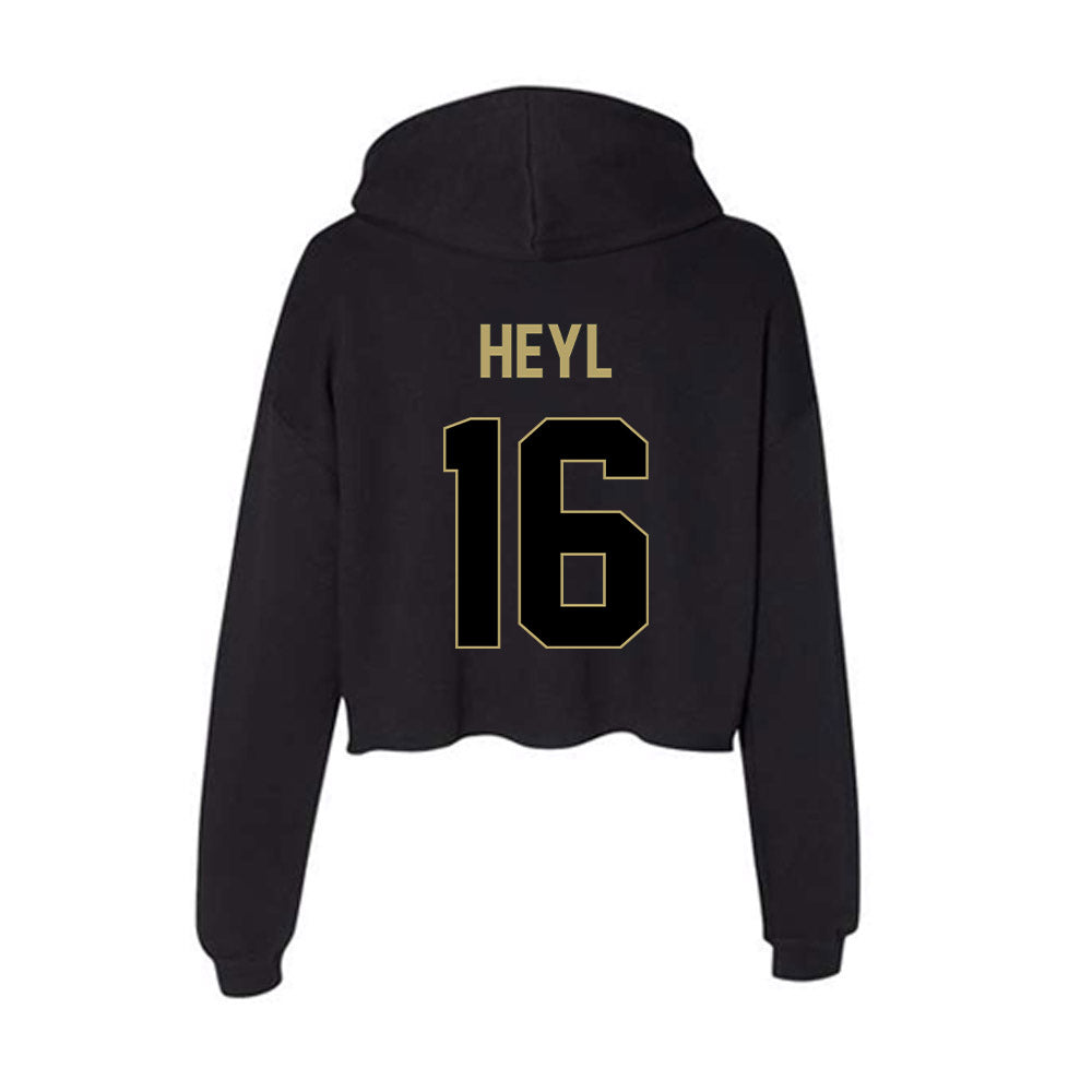 Central Florida - NCAA Baseball : Matthew Heyl - Women's Crop Fleece Hoodie-1