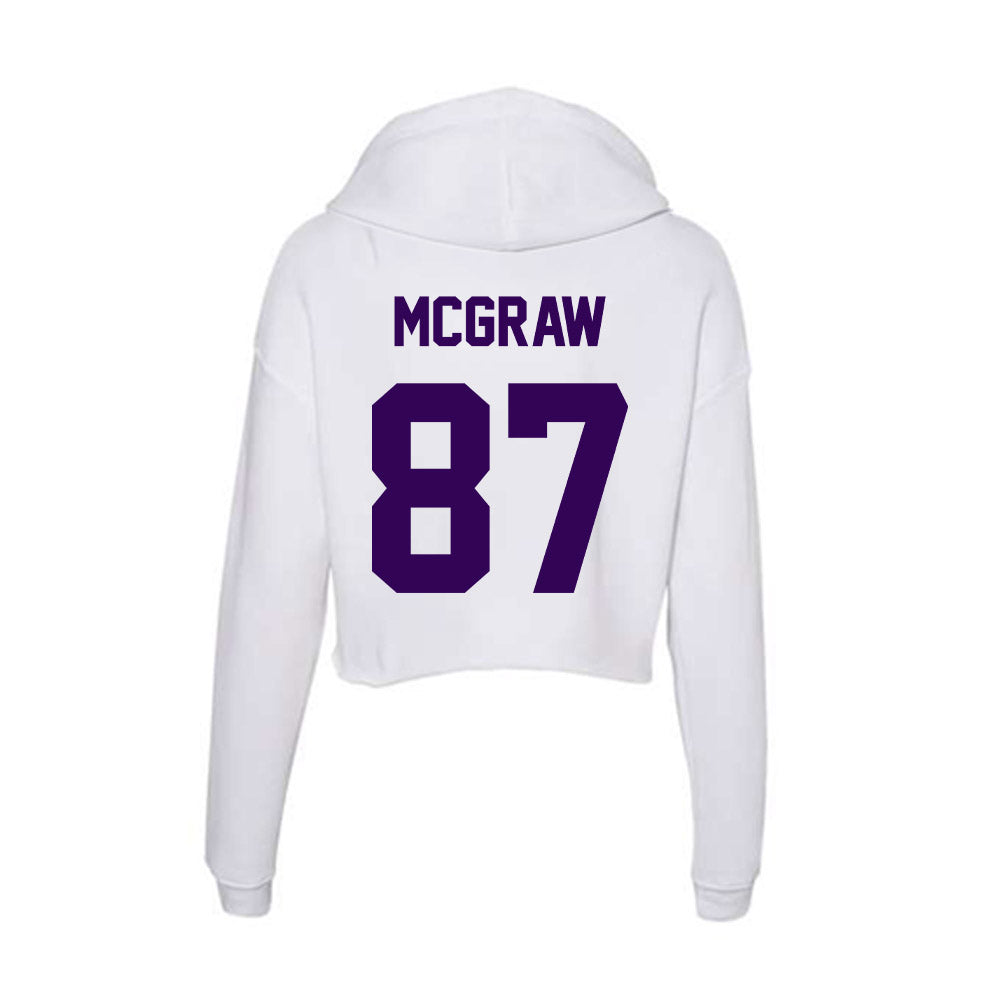 Kansas State - NCAA Football : Lawson Mcgraw - Women's Crop Fleece Hooded Sweatshirt-1