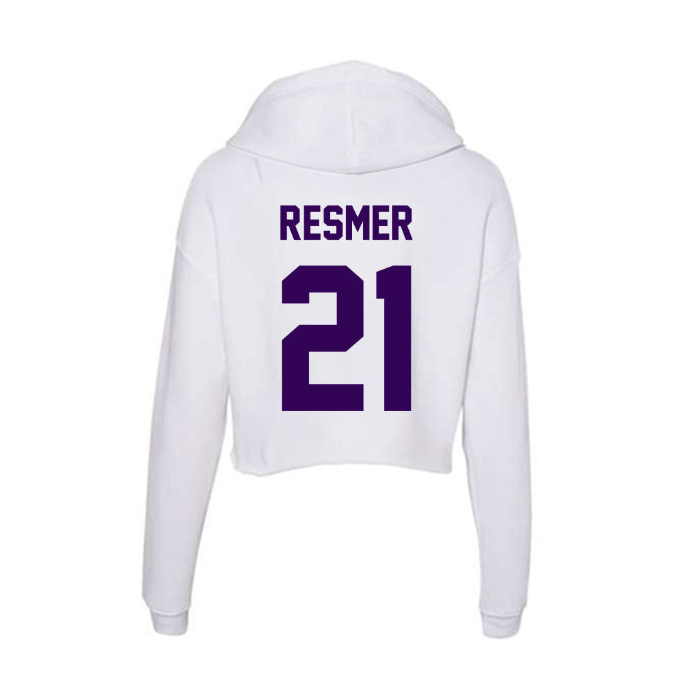 Kansas State - NCAA Women's Volleyball : Reese Resmer - Women's Crop Fleece Hooded Sweatshirt-1