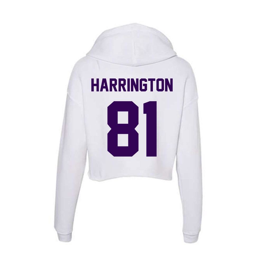 Kansas State - NCAA Football : Owen Harrington - Women's Crop Fleece Hooded Sweatshirt-1
