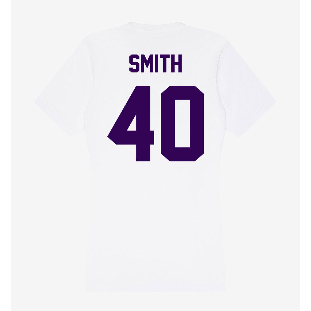 Kansas State - NCAA Baseball : Miles Smith - Women's V-Neck T-Shirt-1