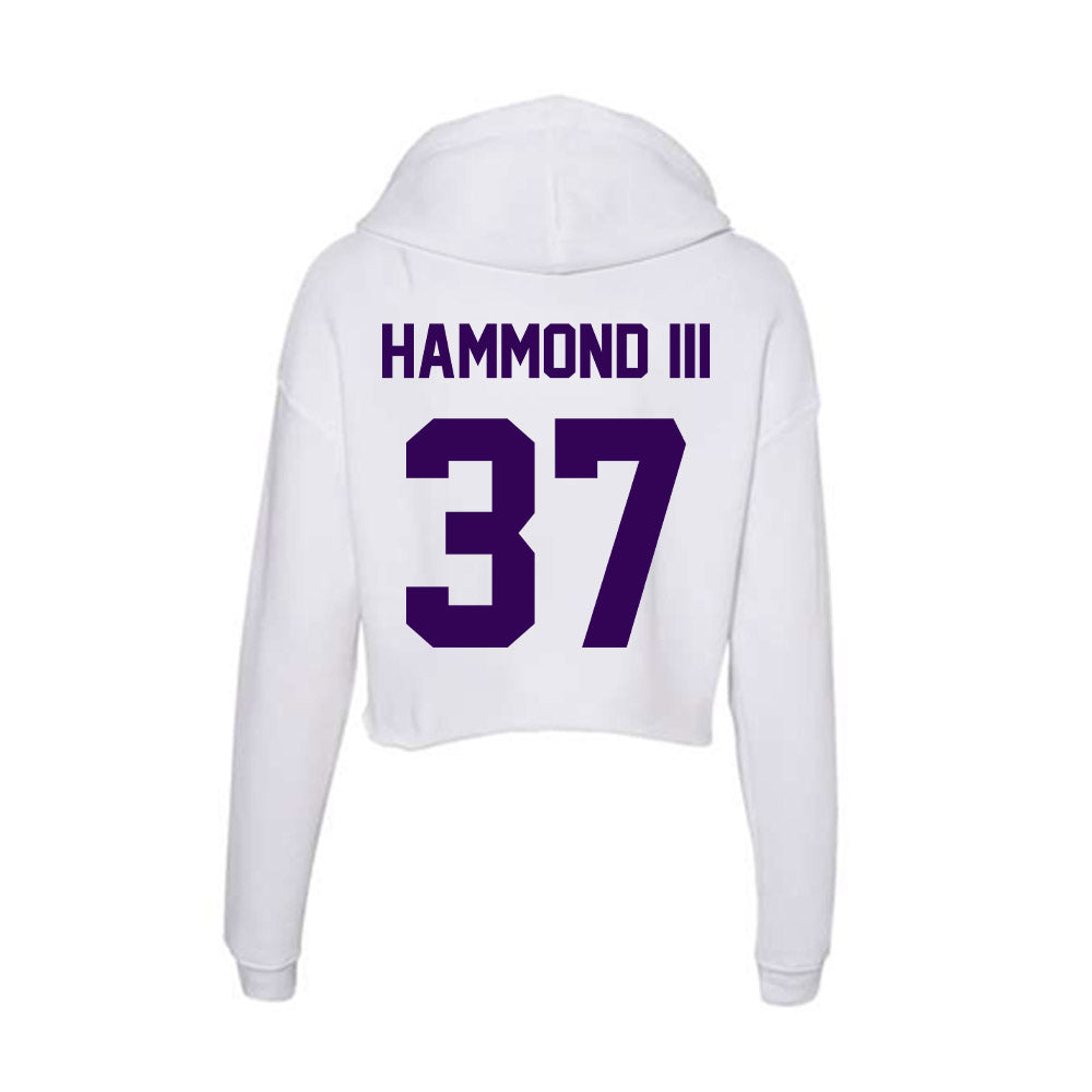 Kansas State - NCAA Football : Robert Hammond III - Women's Crop Fleece Hooded Sweatshirt-1