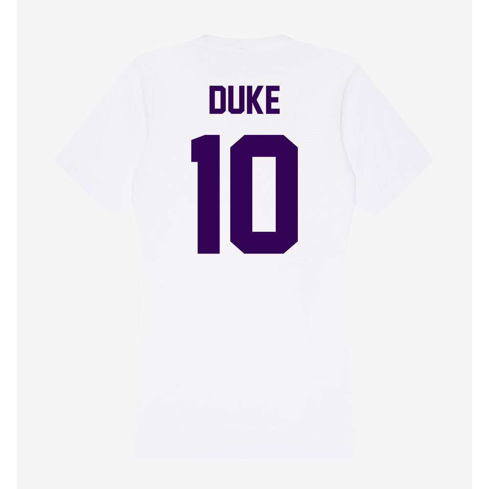 Kansas State - NCAA Baseball : Tanner Duke - Women's V-Neck T-Shirt-1