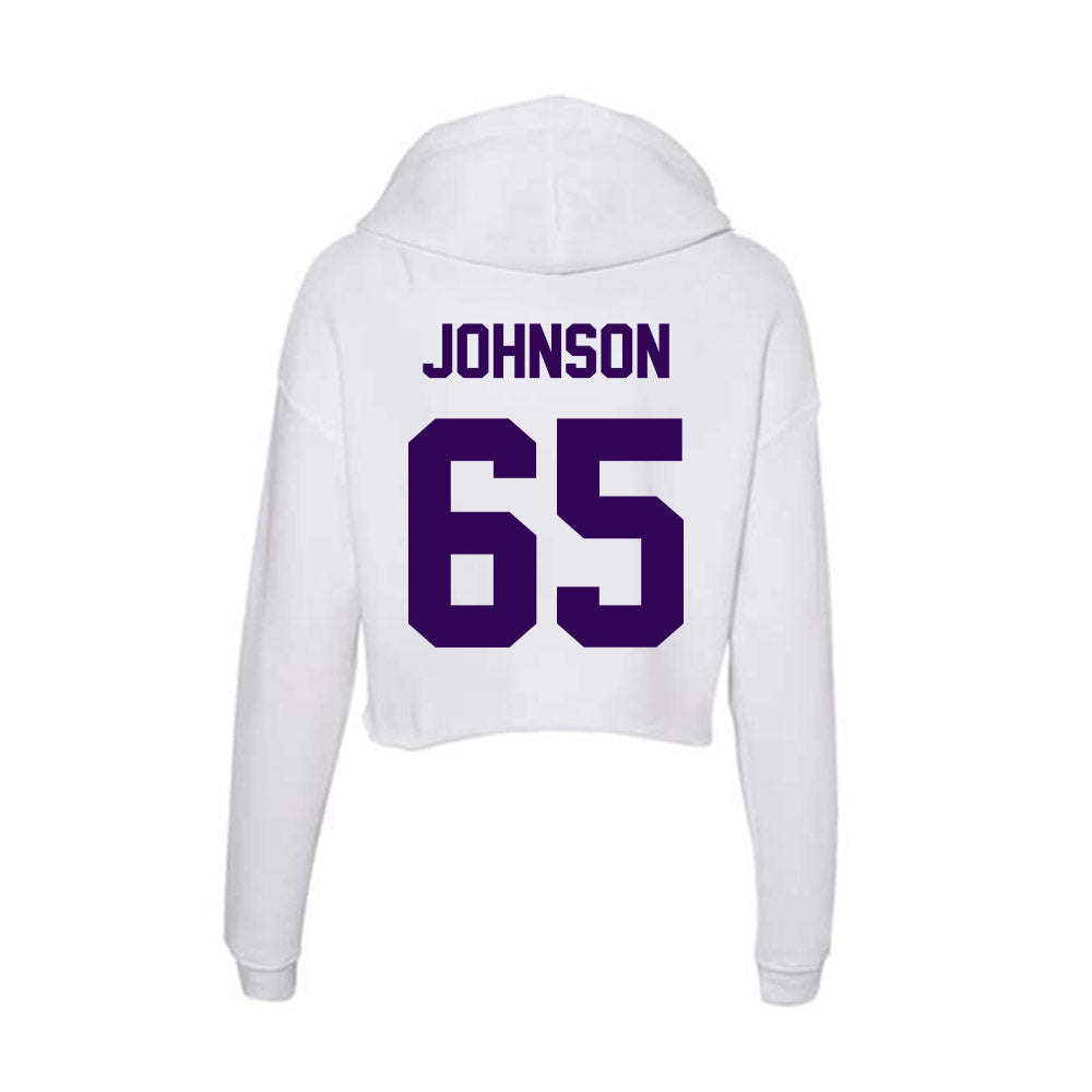 Kansas State - NCAA Football : Tyler Johnson - Women's Crop Fleece Hoodie-1