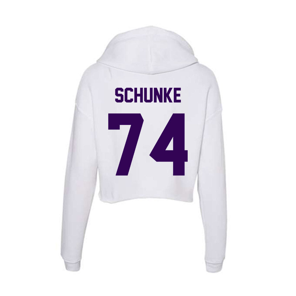 Kansas State - NCAA Football : Navarro Schunke - Women's Crop Fleece Hoodie-1
