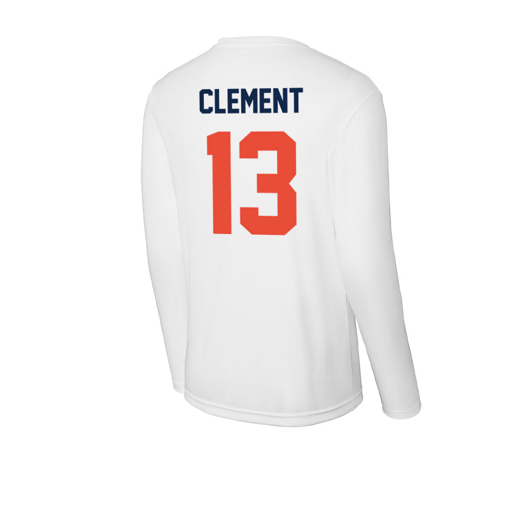 Illinois - NCAA Football : Hudson Clement - Activewear Long Sleeve T-Shirt-1