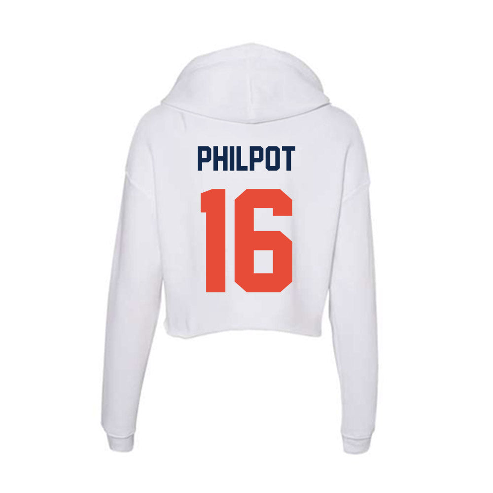 Illinois - NCAA Women's Volleyball : Ashlyn Philpot - Women's Crop Fleece Hoodie-1