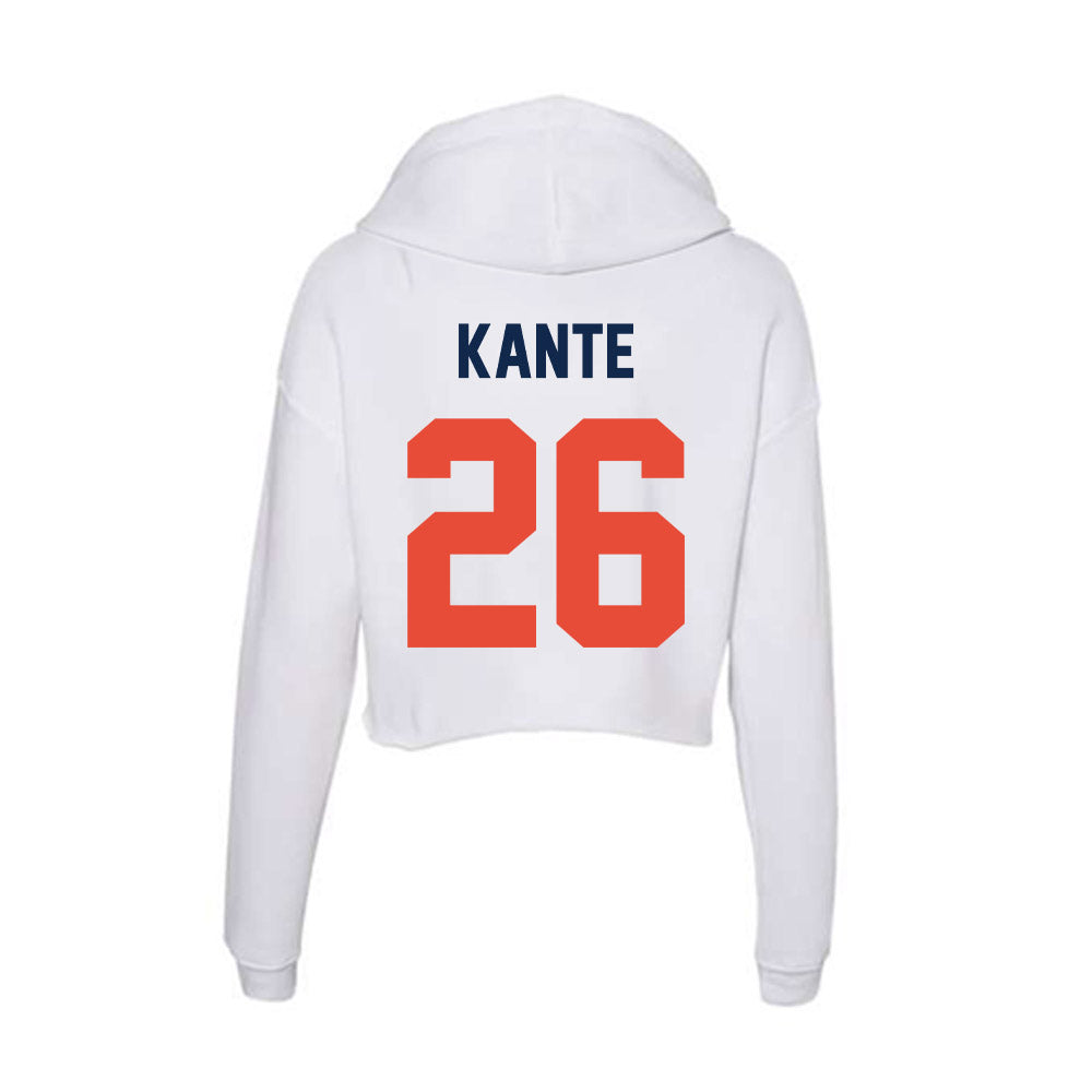 Illinois - NCAA Football : Ismael Kante - Women's Crop Fleece Hoodie-1