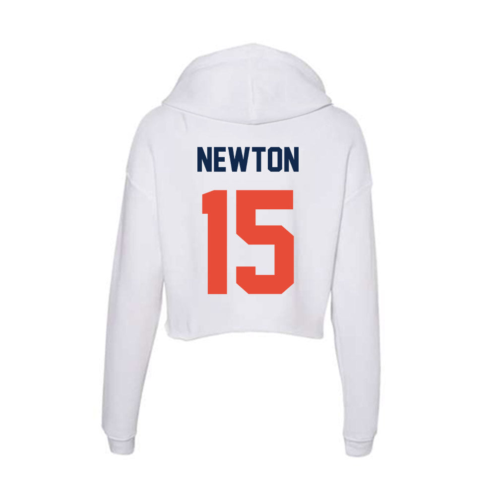 Illinois - NCAA Football : Jershaun Newton - Women's Crop Fleece Hooded Sweatshirt-1