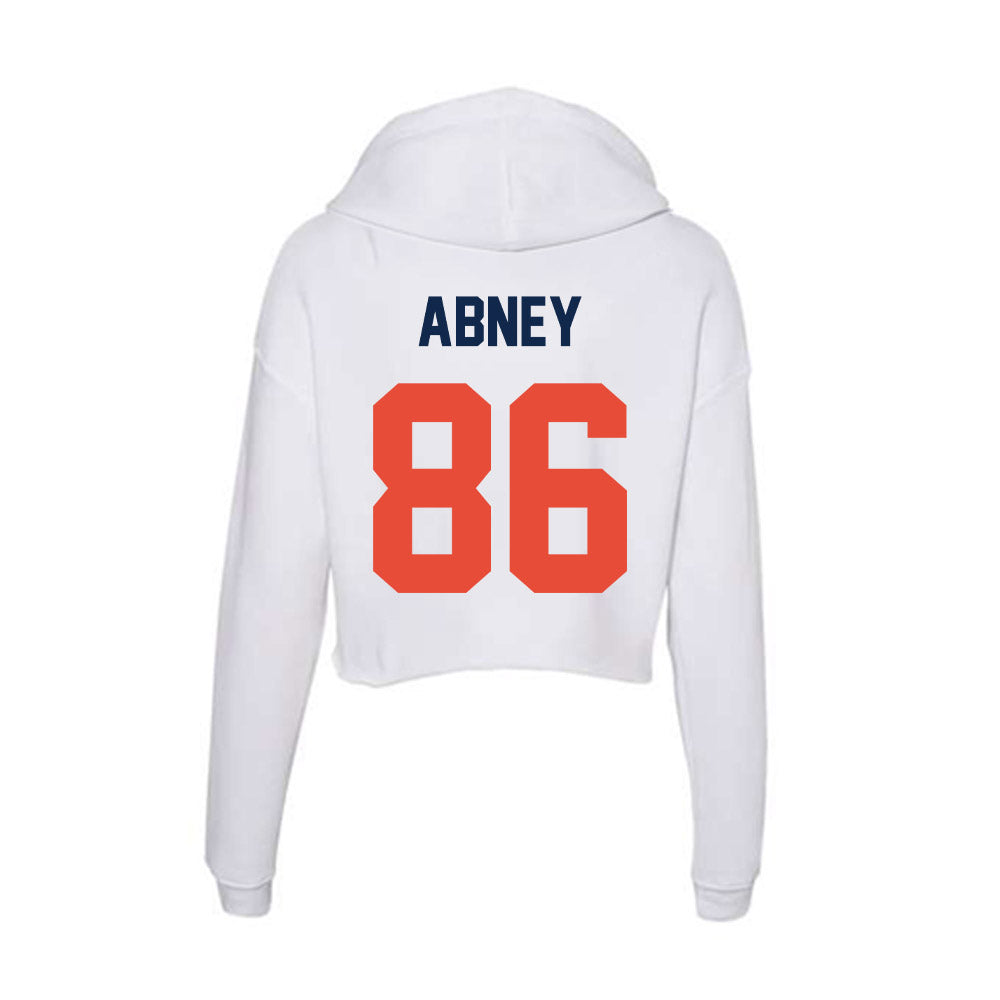 Illinois - NCAA Football : Christian Abney - Women's Crop Fleece Hoodie-1