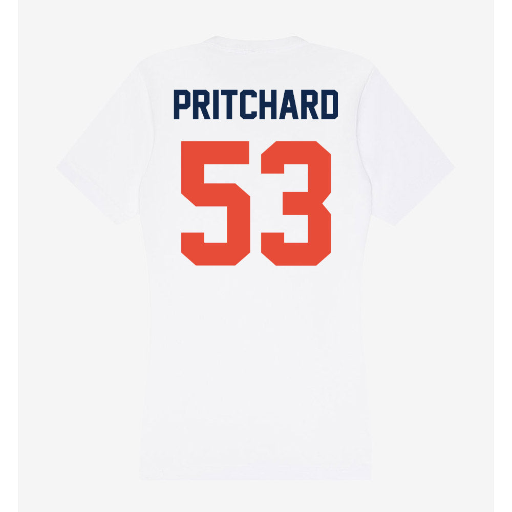 Illinois - NCAA Football : Kai Pritchard - Women's V-Neck T-Shirt-1