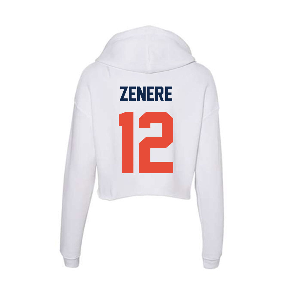 Illinois - NCAA Women's Basketball : Mia Zenere - Women's Crop Fleece Hoodie-1