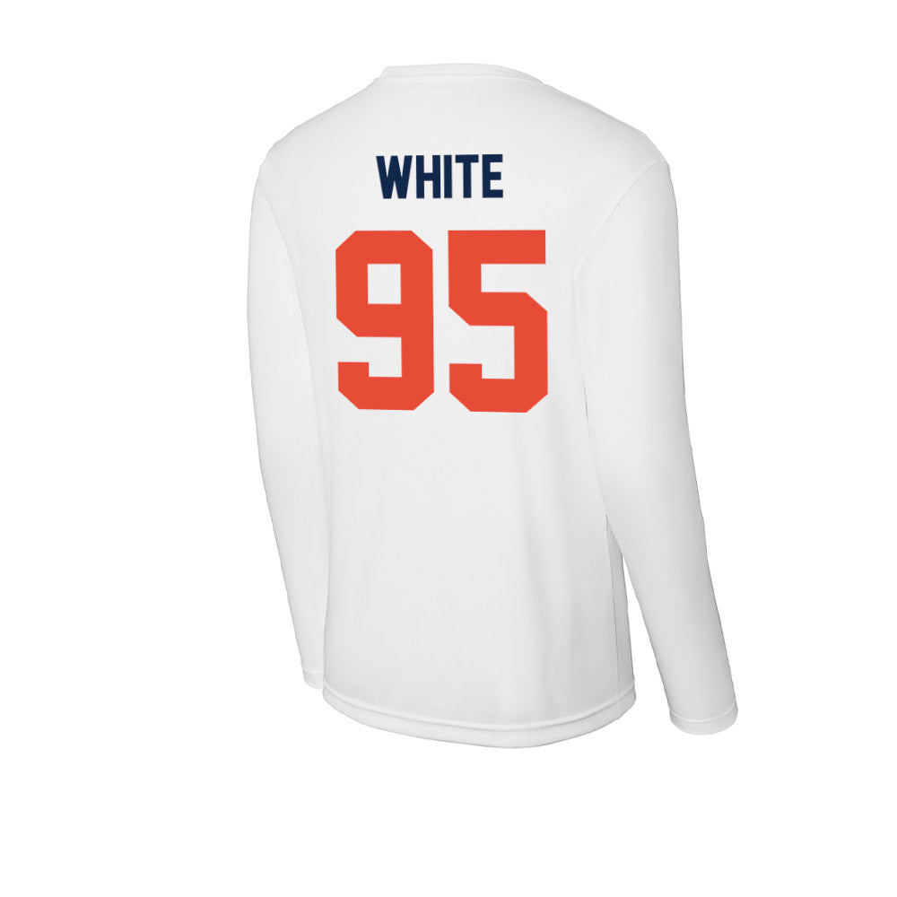 Illinois - NCAA Football : Isaiah White - Activewear Long Sleeve T-Shirt-1
