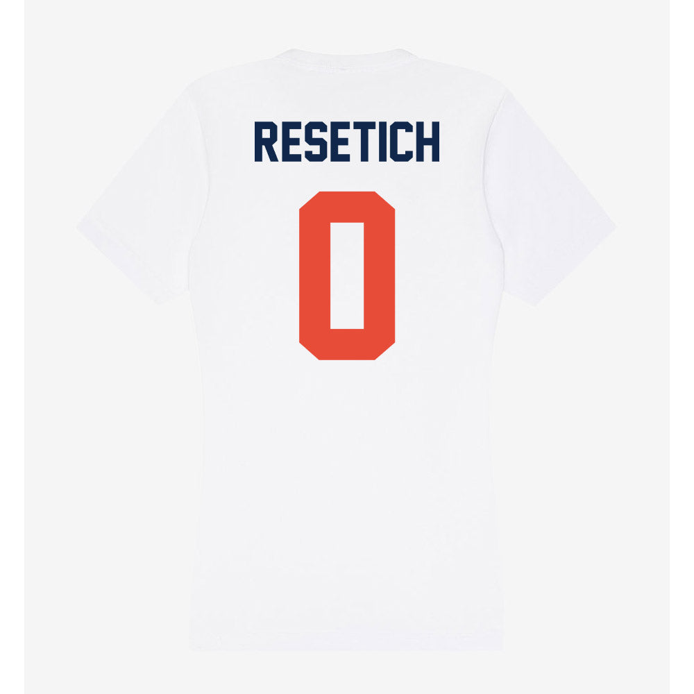 Illinois - NCAA Football : Mac Resetich - Women's V-Neck T-Shirt-1
