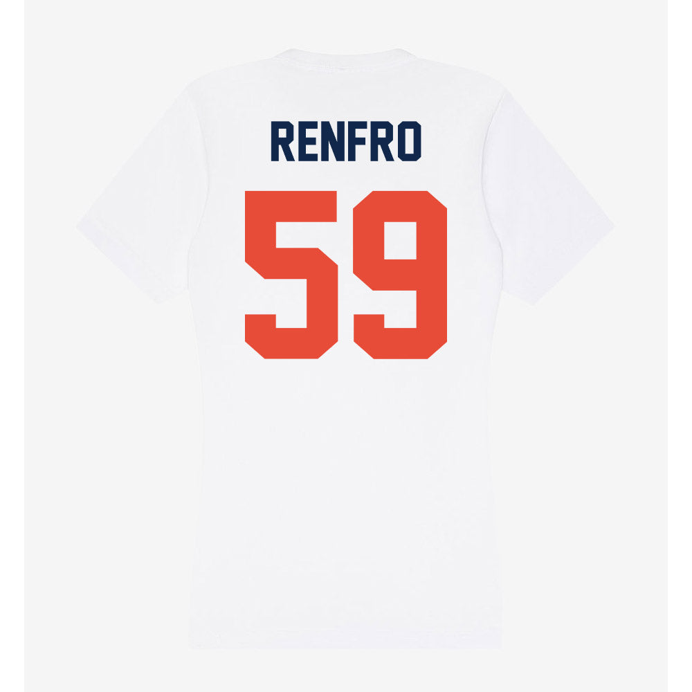 Illinois - NCAA Football : Jake Renfro - Women's V-Neck T-Shirt-1