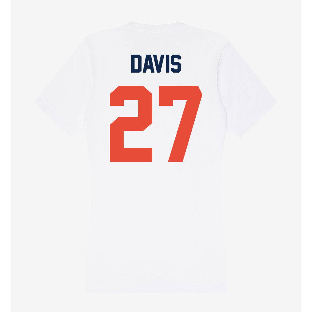 Illinois - NCAA Men's Basketball : Landon Davis - Women's V-Neck T-Shirt-1