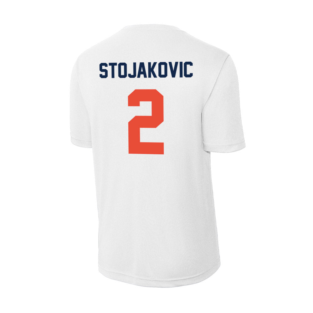 Illinois - NCAA Men's Basketball : Andrej Stojakovic - Activewear T-Shirt-1