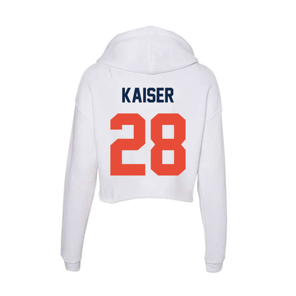 Illinois - NCAA Football : Karson Kaiser - Women's Crop Fleece Hoodie-1