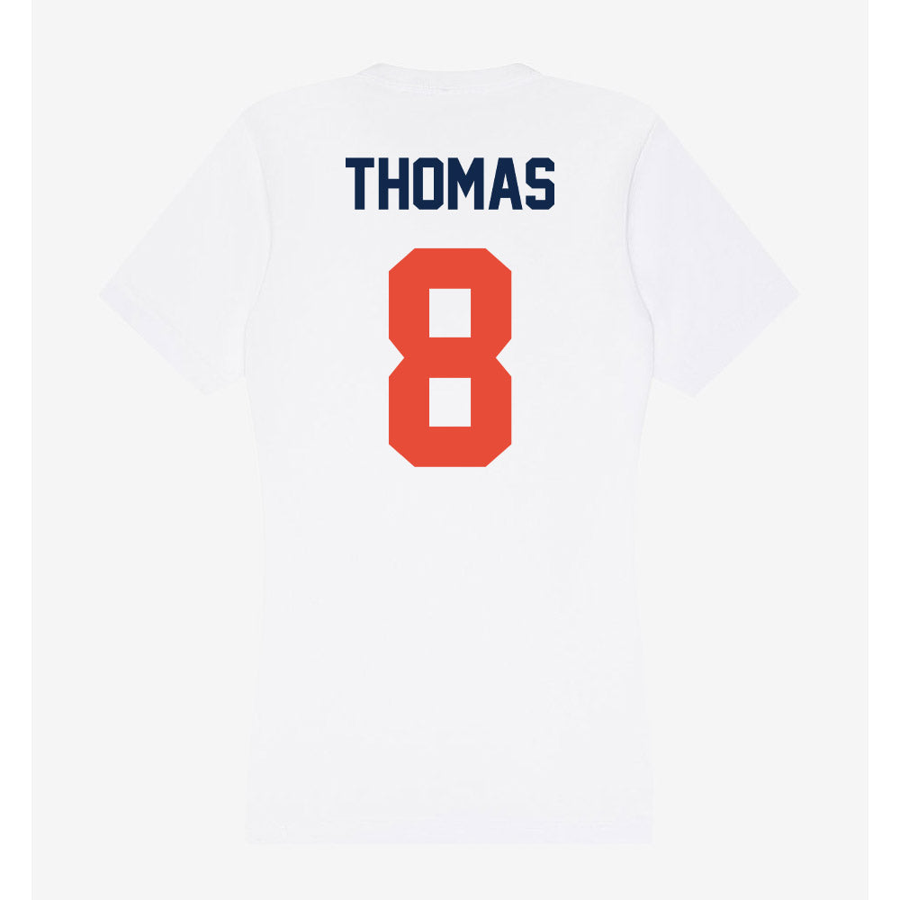 Illinois - NCAA Football : Cameron Thomas - Women's V-Neck T-Shirt-1