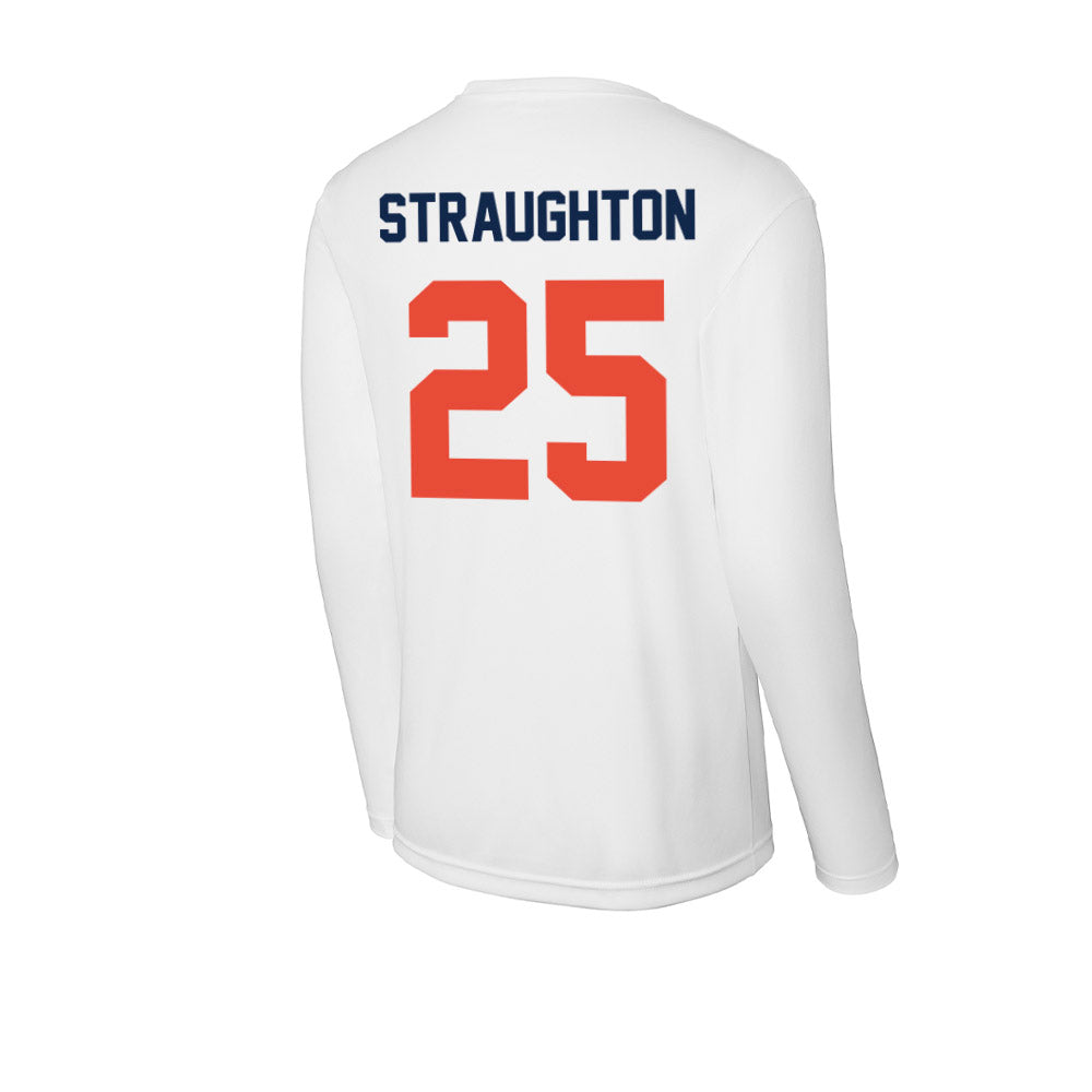 Illinois - NCAA Football : Des Straughton - Activewear Long Sleeve T-Shirt-1